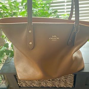 Coach tan tote